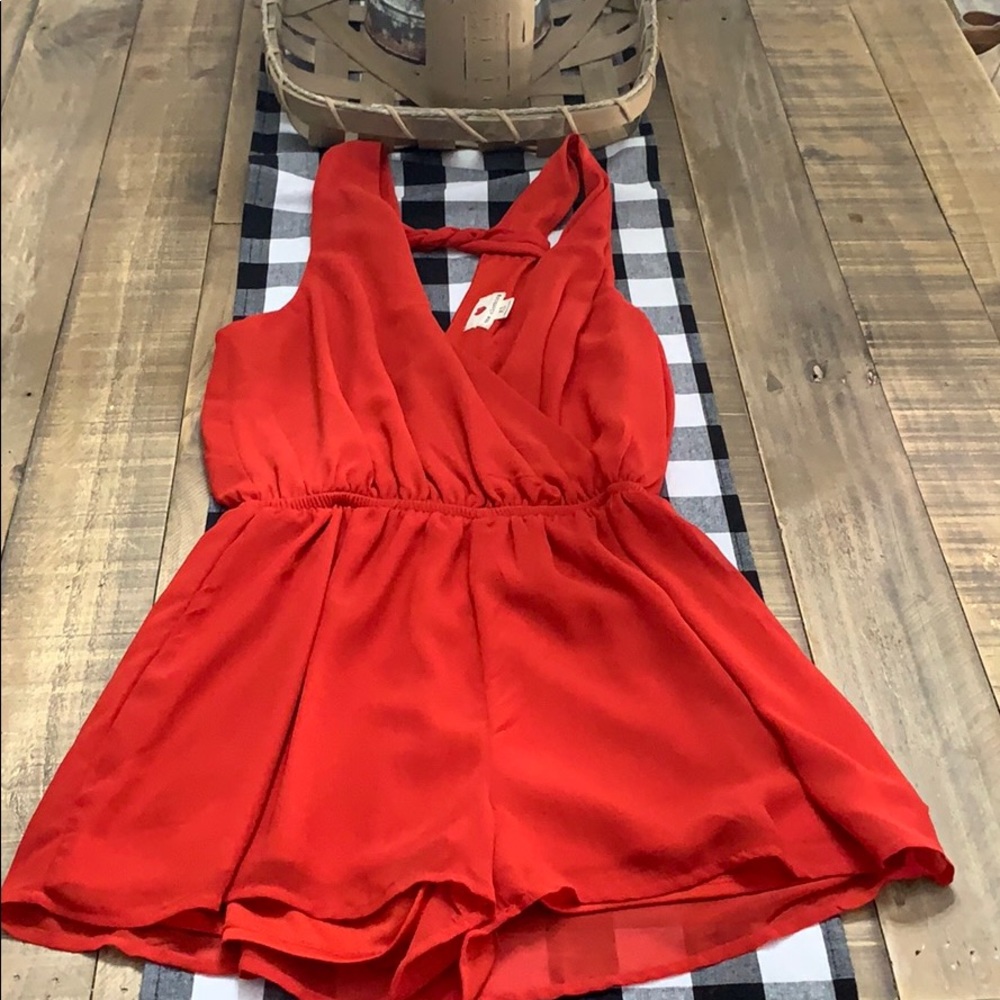 Red romper